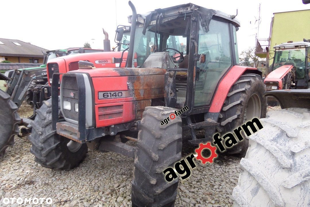 Massey ferguson części 6140 6130 6120 6150 6110 skrzynia silnik most oś felga zaczep koła zwolnica - 1