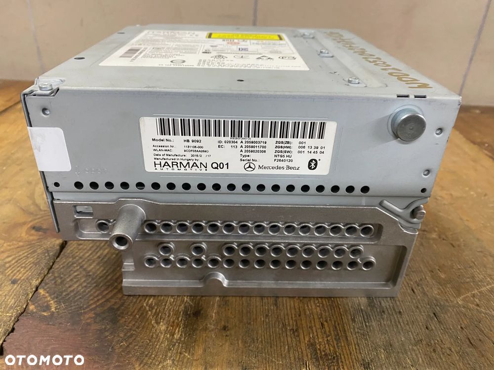 MERCEDES 205 glc radio nawigacja A 2059003719 vin - 2