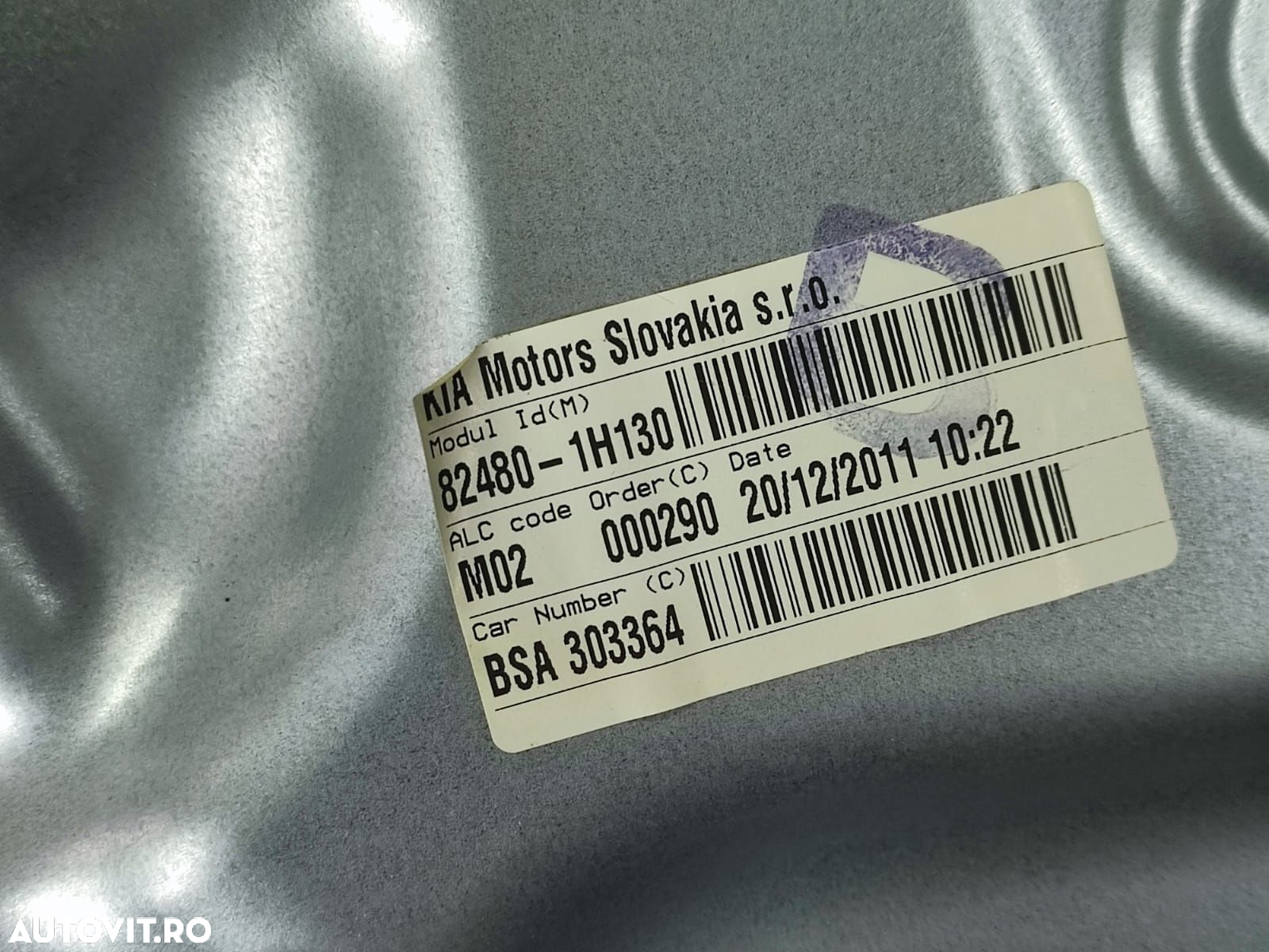 Macara usa dreapta fata 82480-1H130 Kia Ceed 1 [facelift] [2010 - 201 - 3