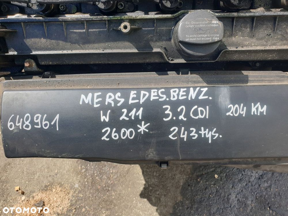 SILNIK SŁUPEK MERCEDES-BENZ W211 3.2 CDI 204 KM 648961 - 9