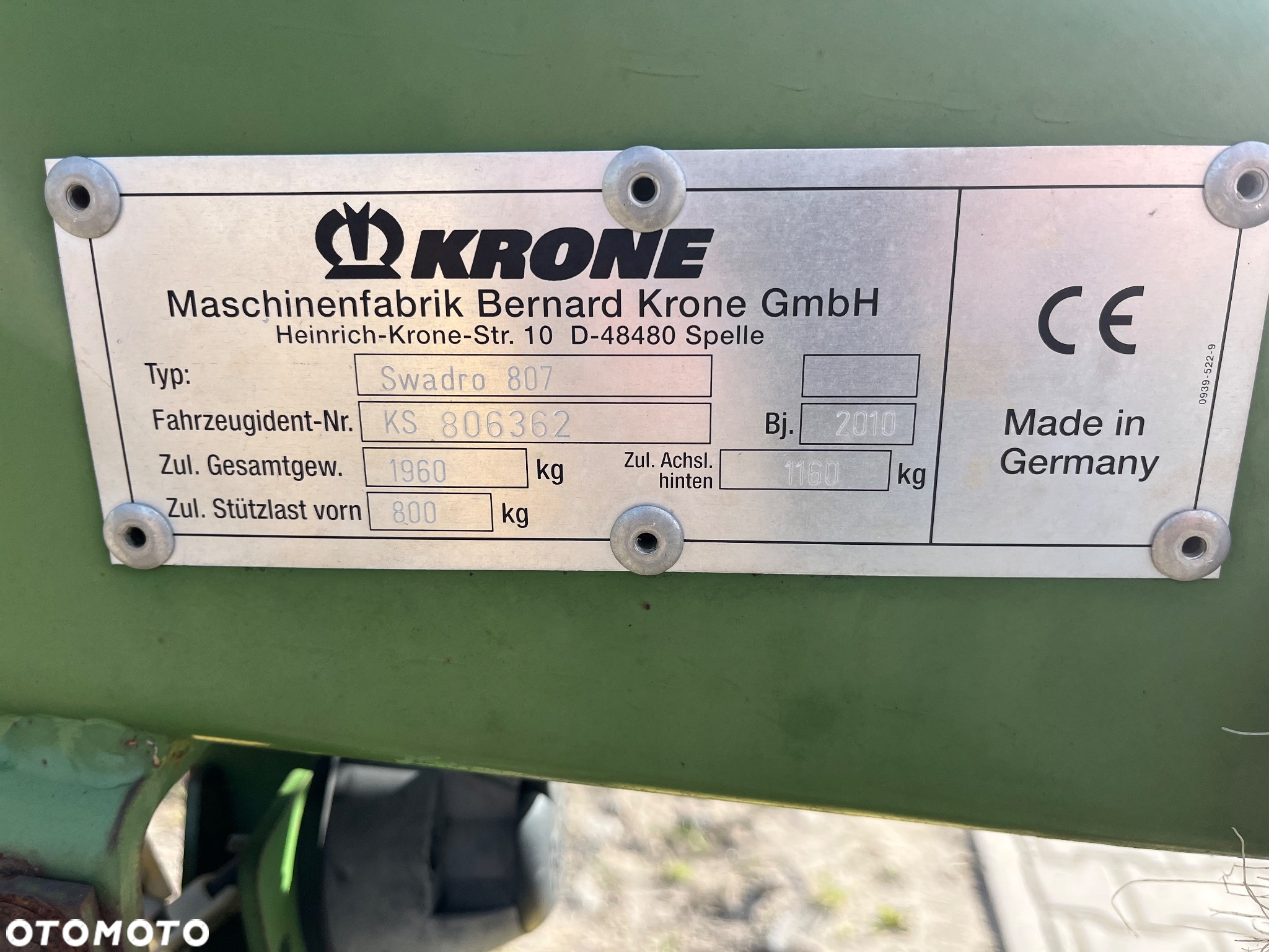 Krone Swadro 807 - 11
