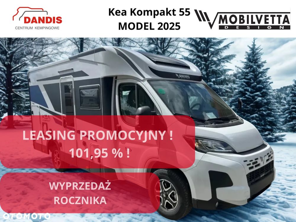 Mobilvetta Kea Kompakt 55 - Długość 6,36m  140 KM automat waga: 2650kg