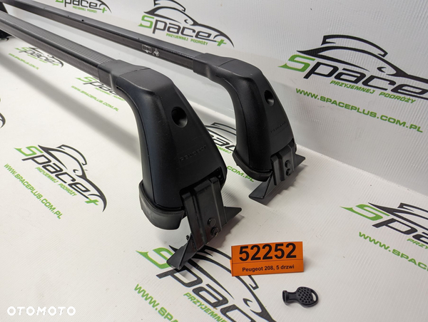 Bagażnik dachowy bazowy belki poprzeczki Oryginał Peugeot 208, 5 drzwi