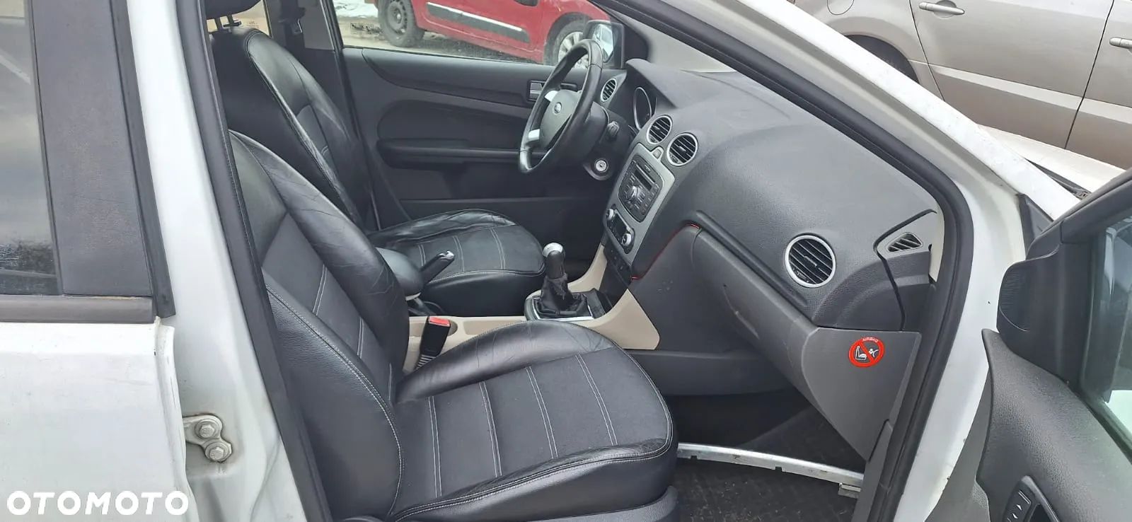 FORD FOCUS MK2 II fotel prawy lewy przód skóra - 1