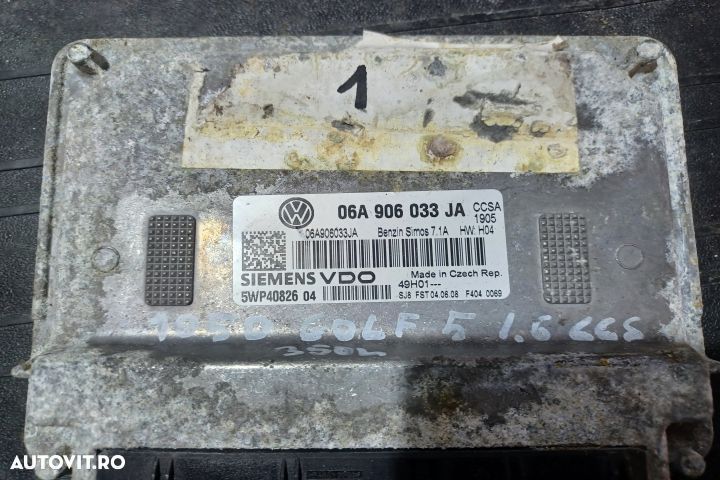 Calculator motor ECU 06A906033JA - 1.6 CCSA 06A906033JA - 1.6 CCSA Vo - 3