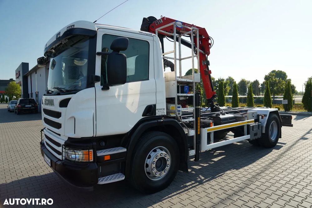 Scania P 280 / CILINDRU BASCULABIL / + HMF 635 HDS / CAPACITATE DE RIDICARE 1.500 KG / EXTENSIE MAXIMĂ 7 M / RADIOCOMANDĂ / EURO 6 - 12
