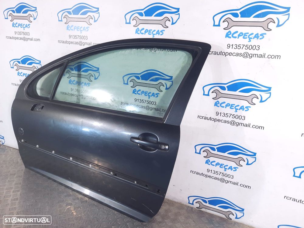 PORTA PORTAS FRENTE FRONTAL ESQUERDA PEUGEOT 207 WM 3 PORTAS 9002AN FECHO ELEVADOR MOTOR PUXADOR VIDRO RETROVISOR RETROVISORES - 4