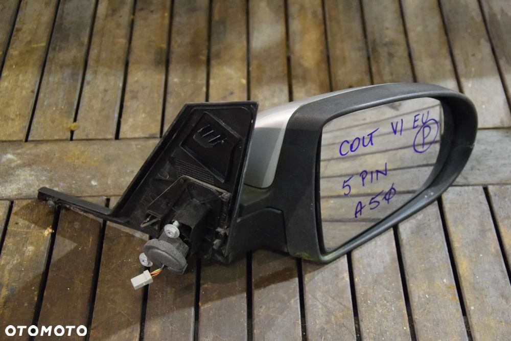 Mitsubishi COLT 6 VI Z30 Lusterko PRAWE EUROPA 5PIN srebrne A50 - 2