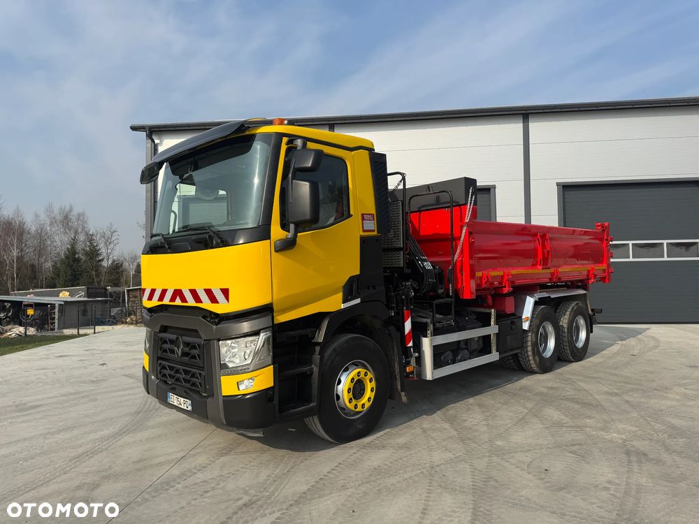 Renault GAMA C380 WYWROTKA 6x4 HDS HIAB 158 B-2+ PILOT HYDROBURTA ROK 2018 - 9