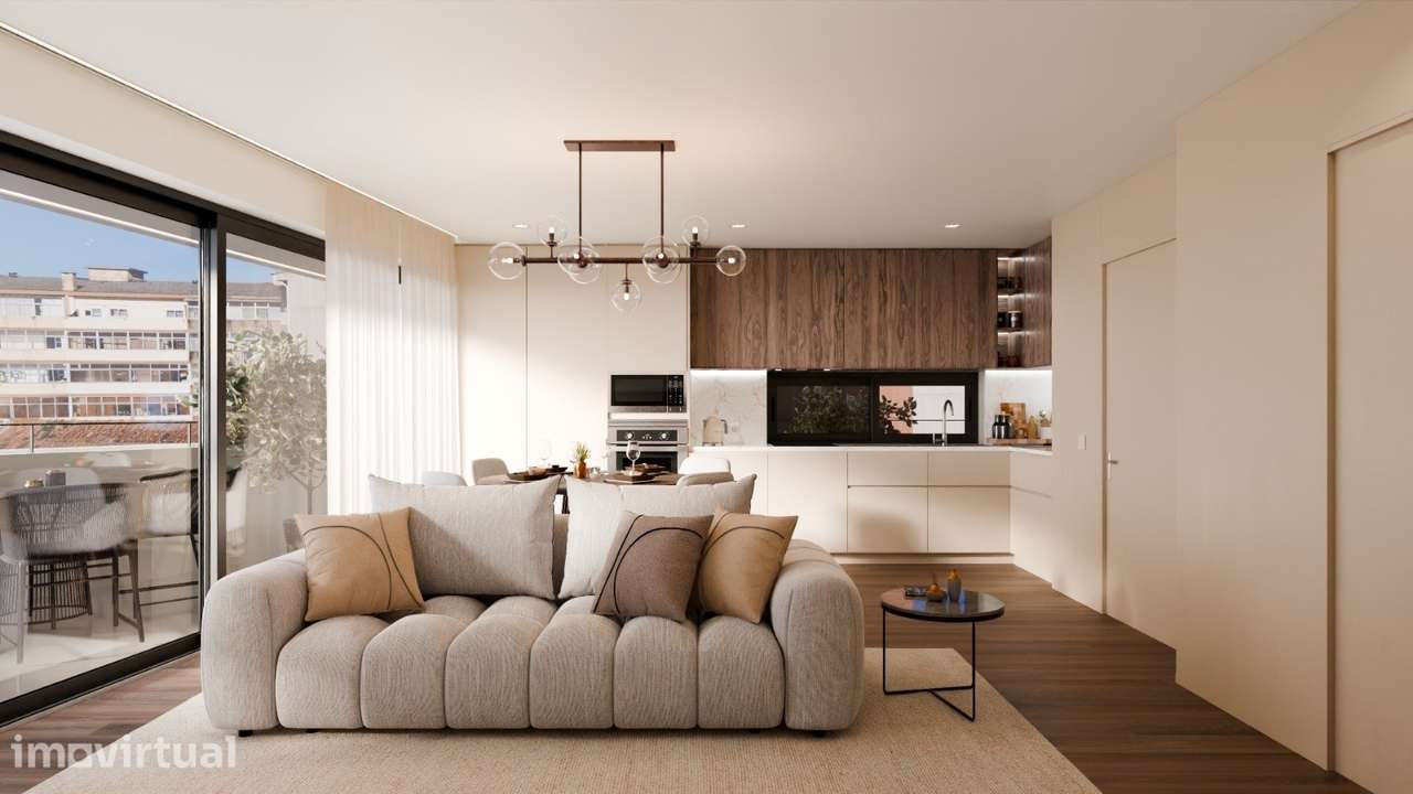 Apartamento T1 com terraço, no Centro de Canelas! - Grande imagem: 4/16