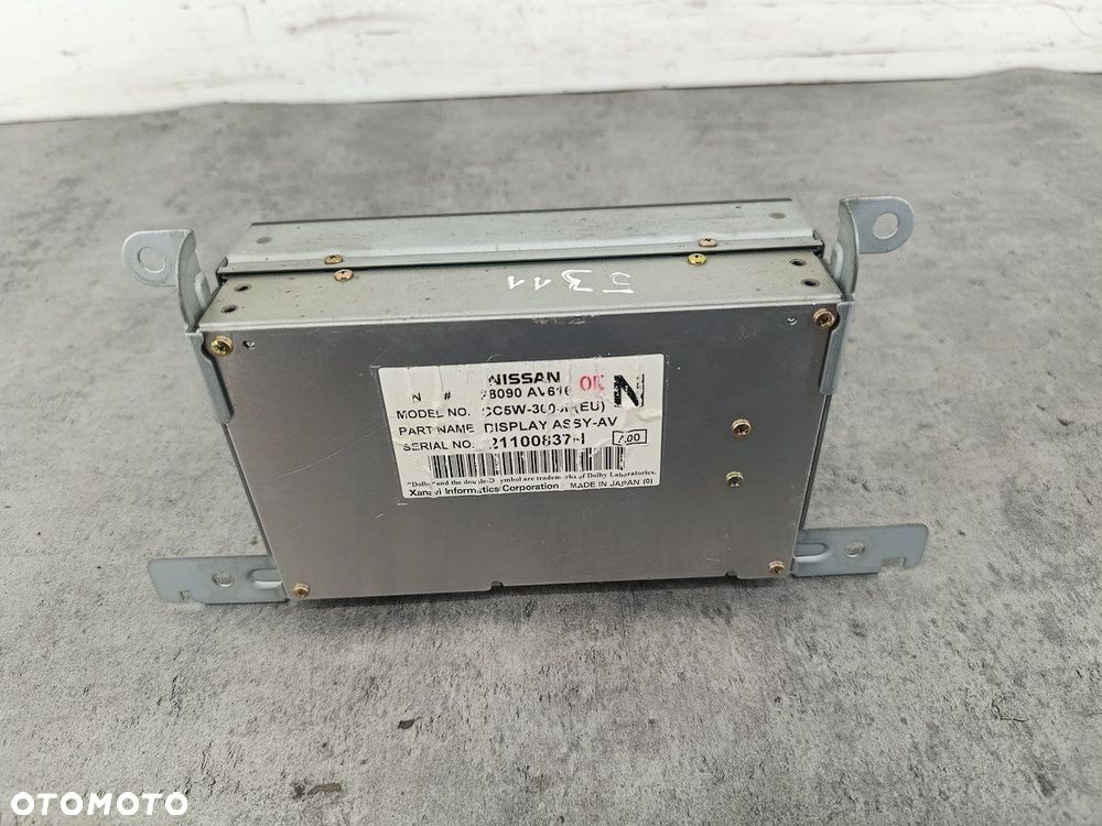 WYŚWIETLACZ RADIA NISSAN PRIMERA III P12 28090AV616  21100837H - 5