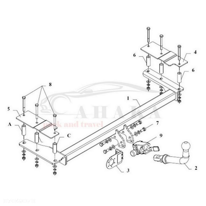 Hak Holowniczy Automat Do Opel Astra F Sedan 1991-2002 - 3