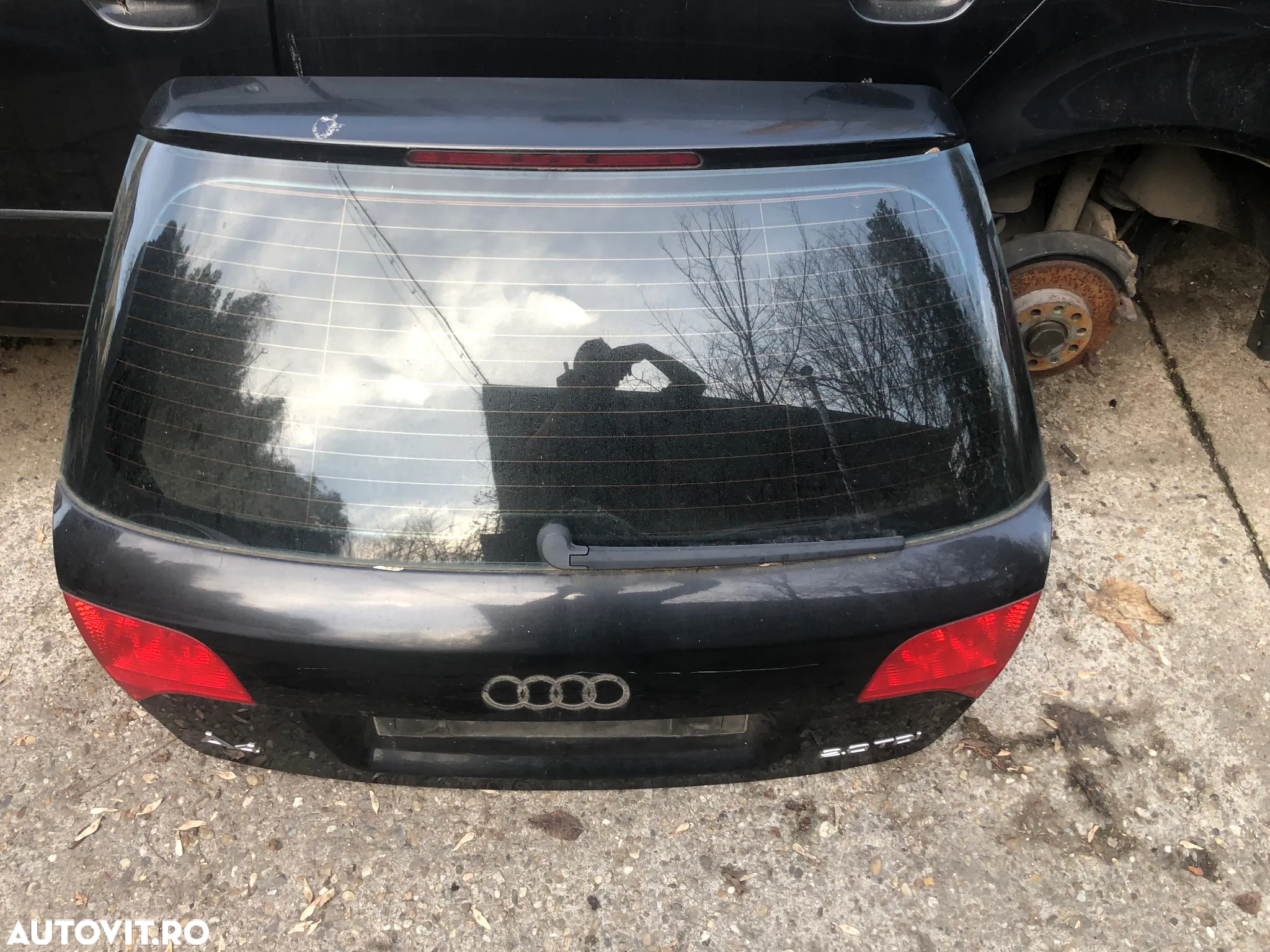 Haion spate complet cu luneta Audi A4 B7 break negru - 3