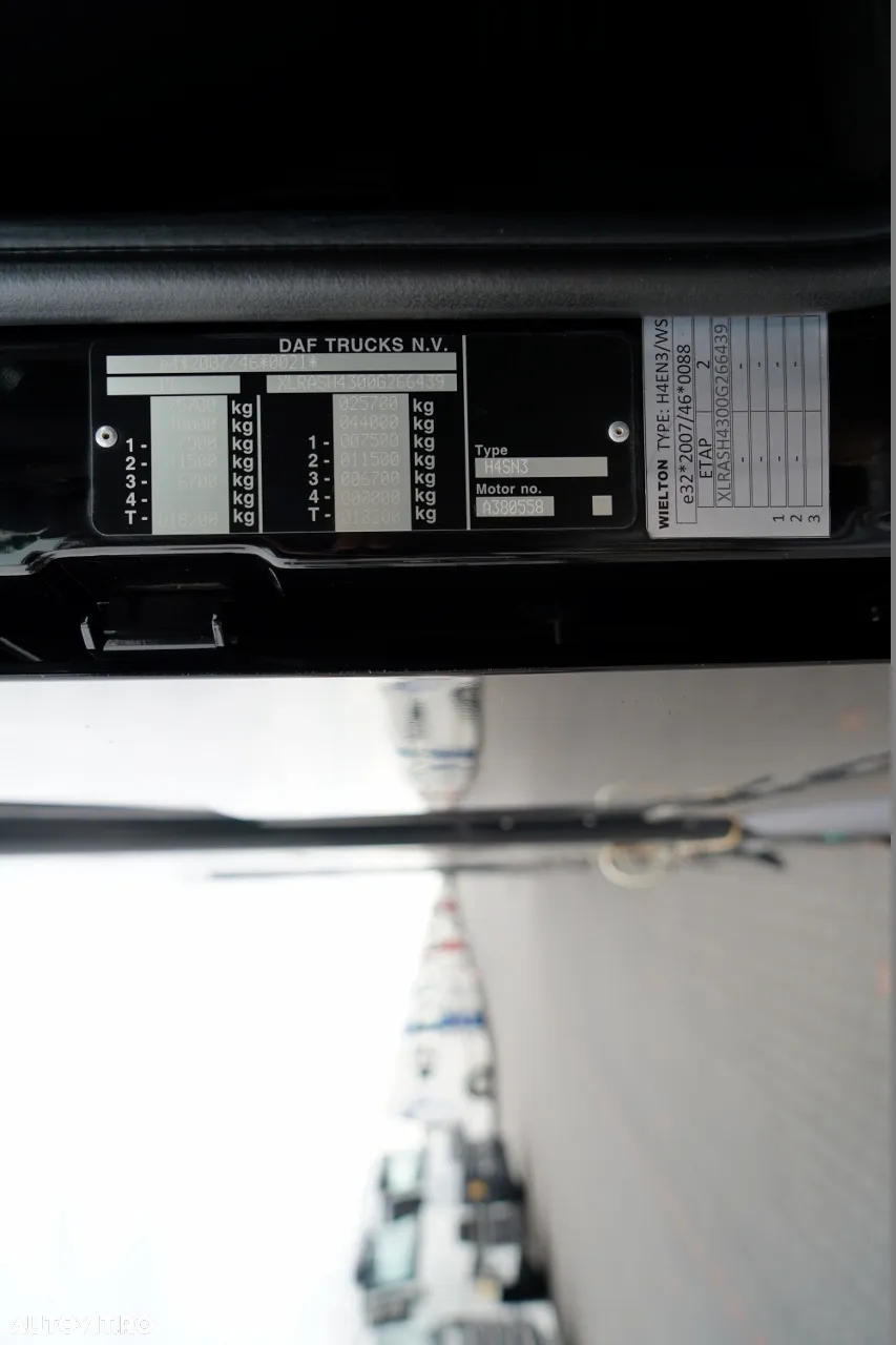 DAF XF 480 / COMBINAȚIE TANDEM / 120 M3 / TRANSPORT / I-PARK COOL / WIELTON / 2019 / CONTRACT DE SERVICE POST-SERVICE - 39