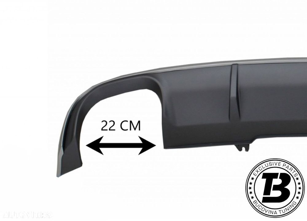 Difuzor Bara Spate compatibil cu Audi A4 B9 8W S4 Design - 6