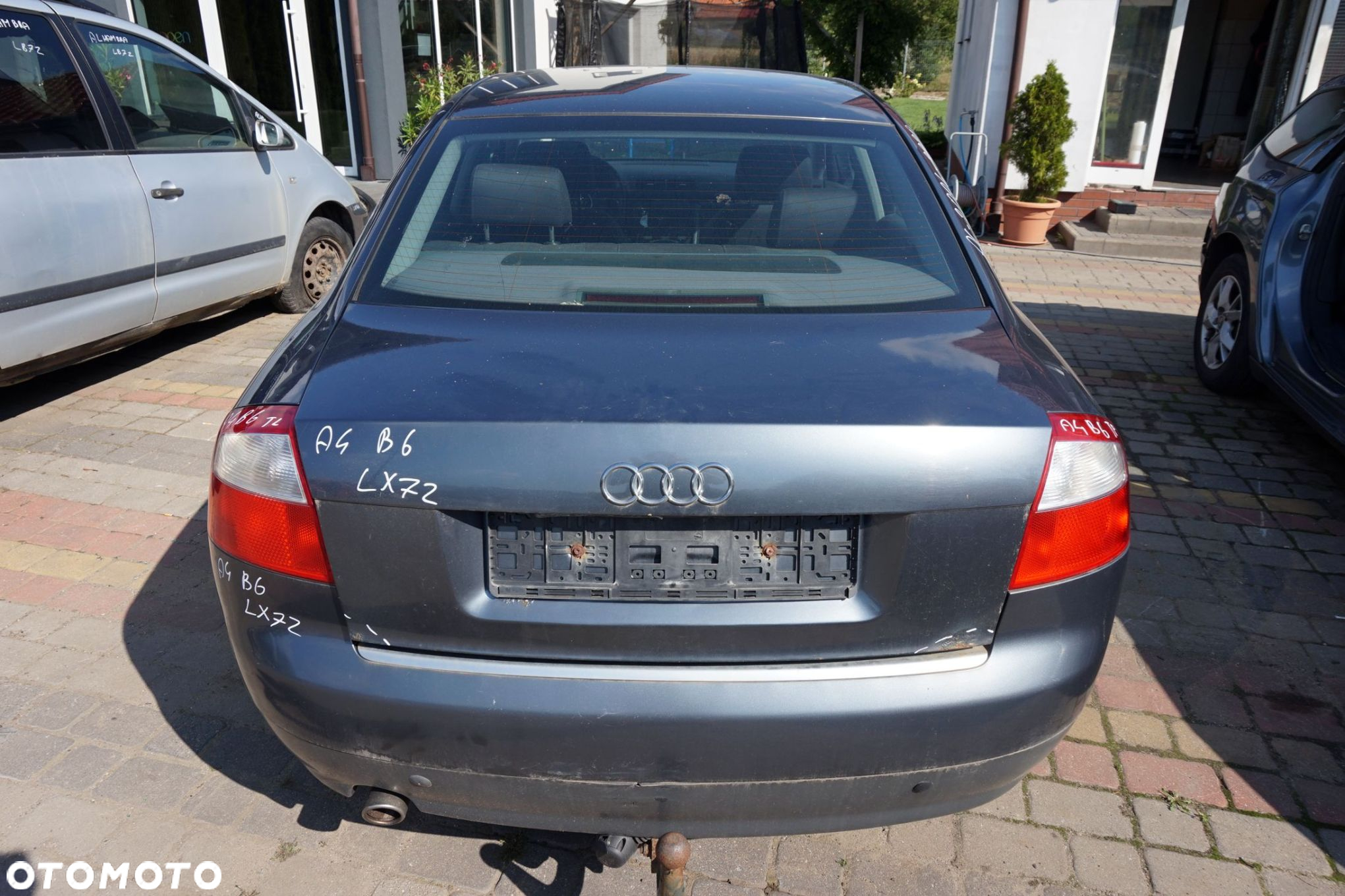 AUDI A4 B6 SEDAN 2003 LX7Z 2.0 16V ALT 130KM GBM SZARY na części - 4