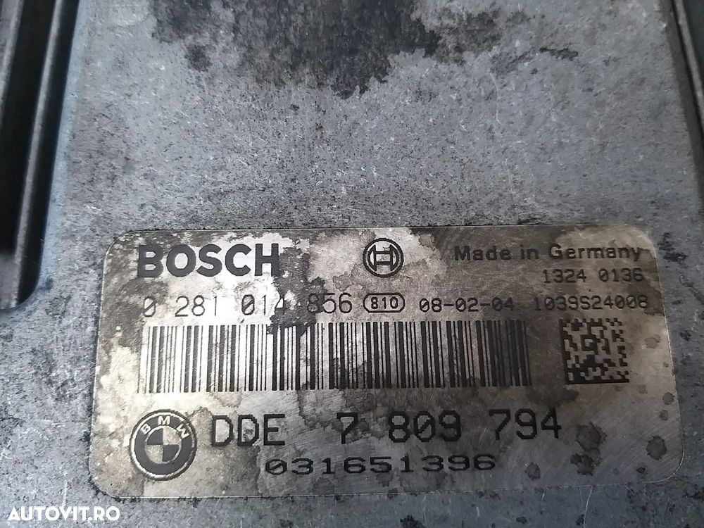 Ecu calculator motor 1.6 d mini cooper r56 0281014856 dde7809794 - 2