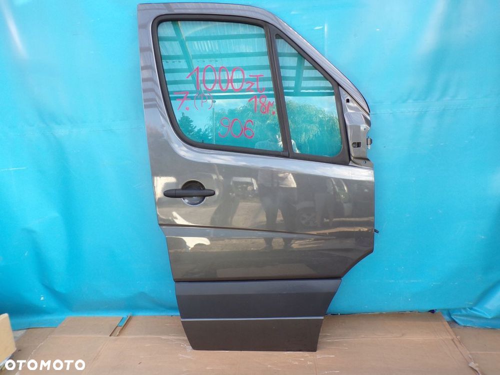 SPRINTER 906 CRAFTER 06- drzwi przednie przód PRAWE SZARY metalik NOWE 2017 - 1
