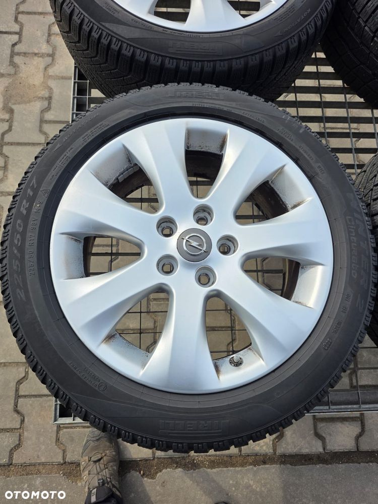 Opel Astra j Zafira c 5x115 r17 felgi aluminiowe koła opony zimowe 225/50 czujniki tpms Komplet 2x pirelli 2x continental - 2