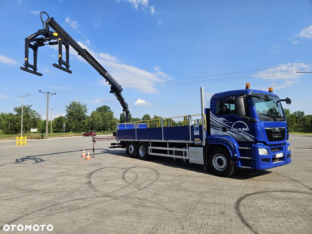 MAN TGS 26.360 6X2 E6 skrzynia + dźwig HMF1420 z pilotem - 9