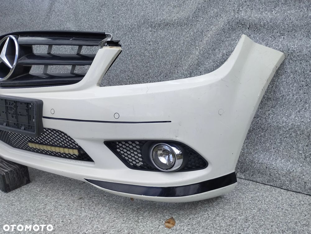 Mercedes C-Klasa W204 AMG 07-10r zderzak przód przedni Grill PDC - 3