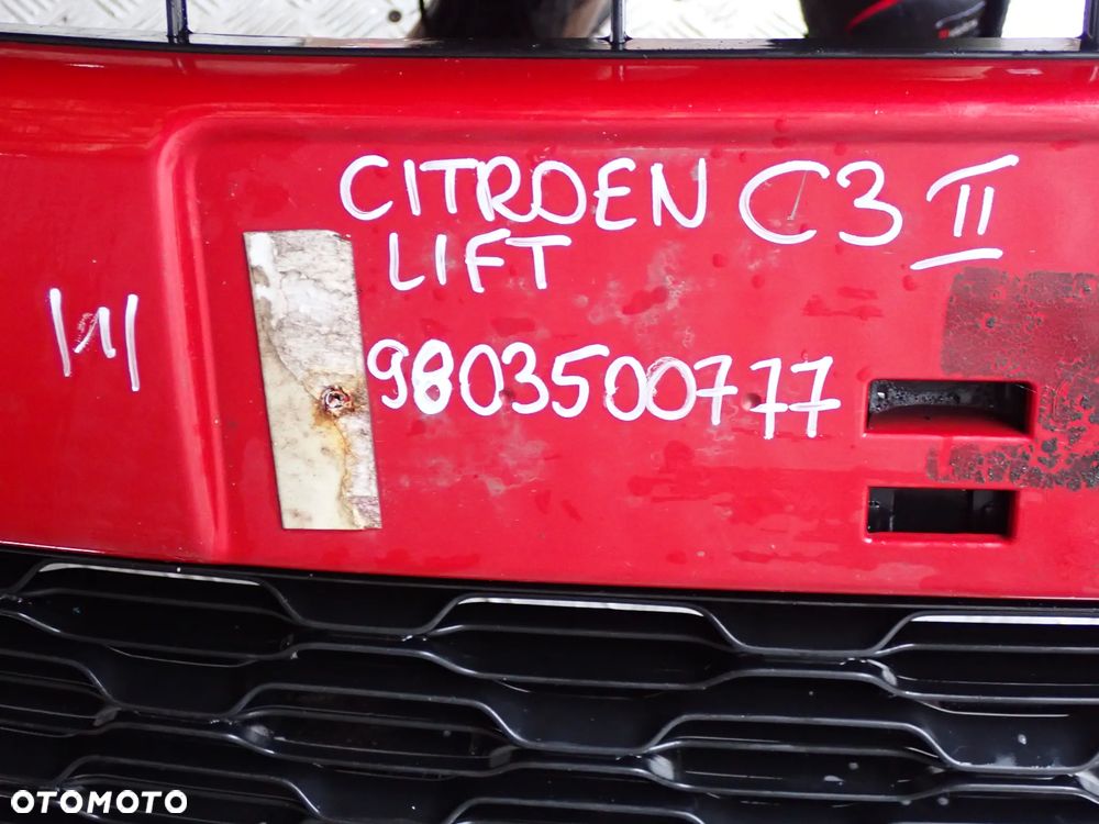 ZDERZAK PRZEDNI CITROEN C3 II LIFT   9803500777 - 9