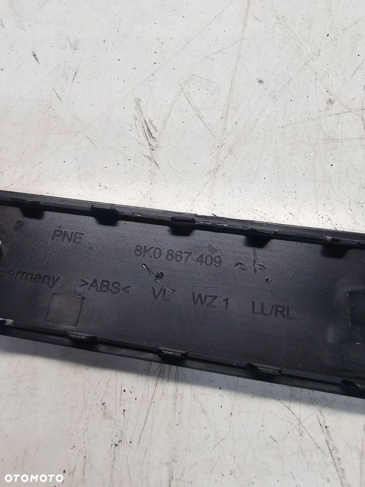 DEKOR DRZWI LEWY PRZÓD AUDI A4 B8 8K0867409 SZARY - 5