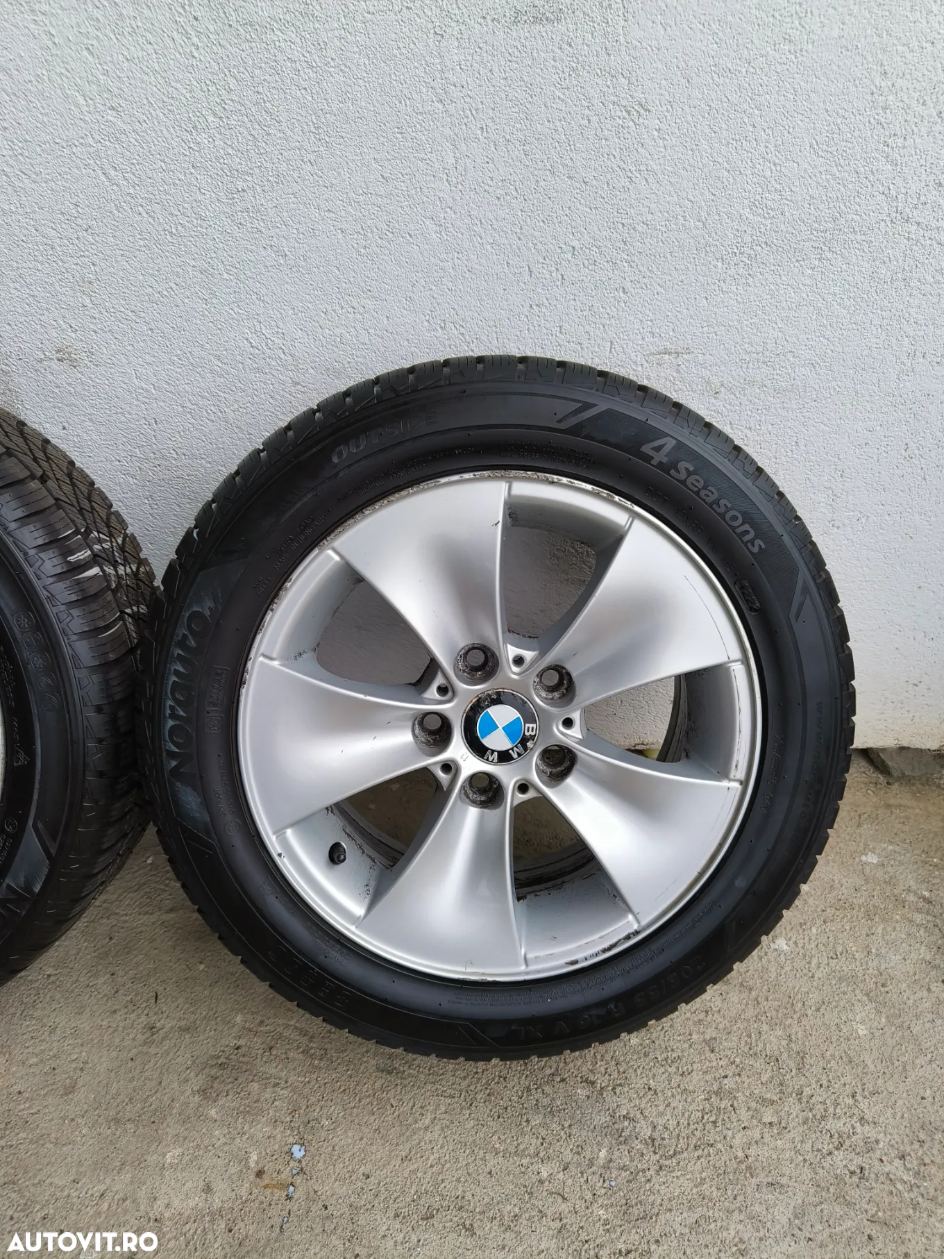 Set jante aliaj BMW Style 155 7jEt 34 cu anvelope 205/55/16 doua dot 2019 doua 2022 - 2