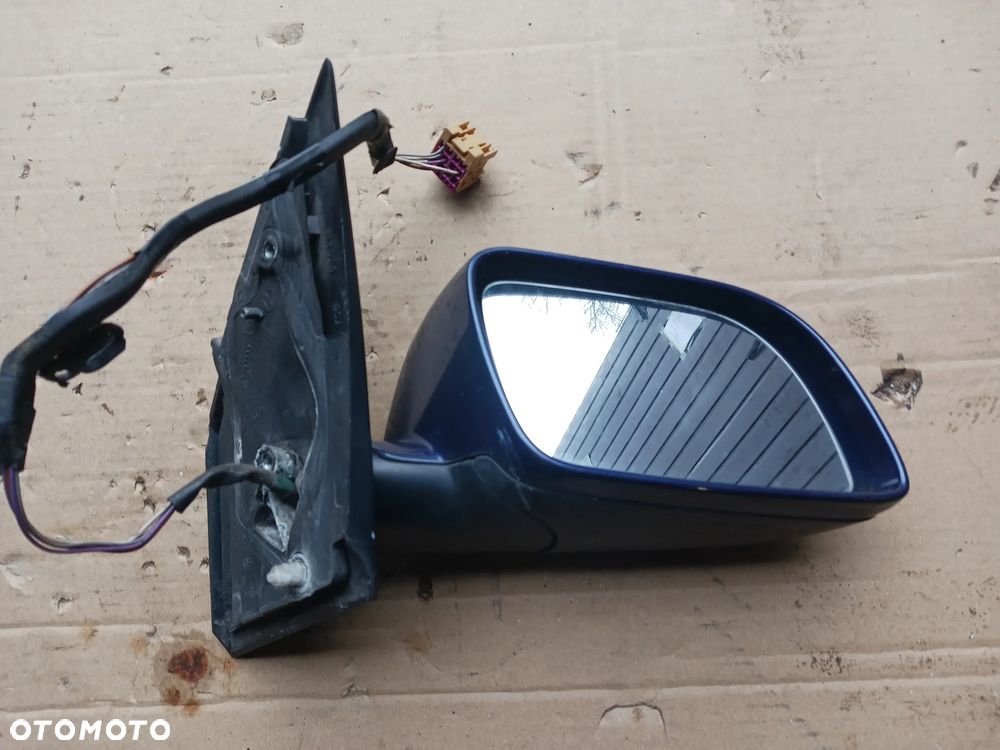 Lusterko prawe lewe Volkswagen Polo 9N IV 5 PIN prawe lewe pasażera kierowcy kolor LD5Q granatowe niebieskie ELEKTRYCZNE 01-09 - 3