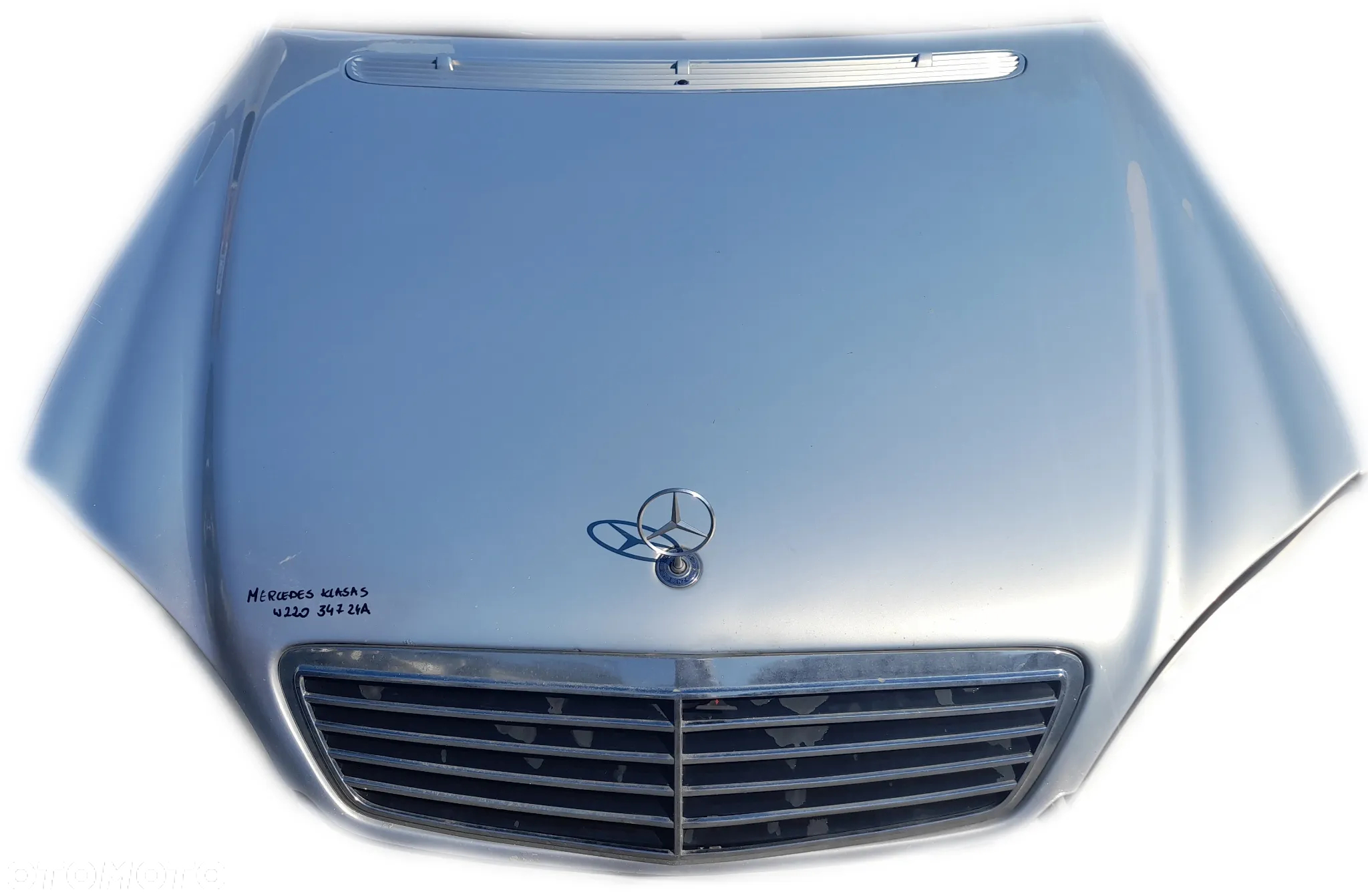 MERCEDES KLASA S W220 MASKA POKRYWA SILNIKA 347 - 2