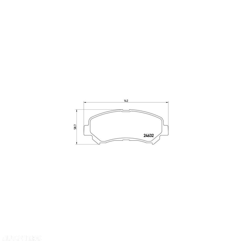 Placute frana fata Nissan Qashqai / Qashqai +2 (J10, Jj10), 12.2006-12.2013, marca SRLine S70-0480 - 1
