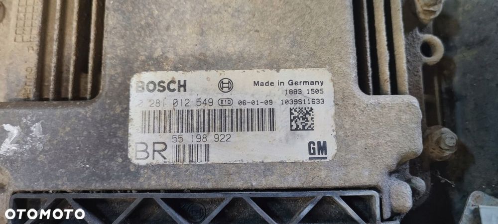 OPEL ZAFIRA B KOMPUTER STEROWNIK SILNIKA 0281012549 1.9 CDTI - 2