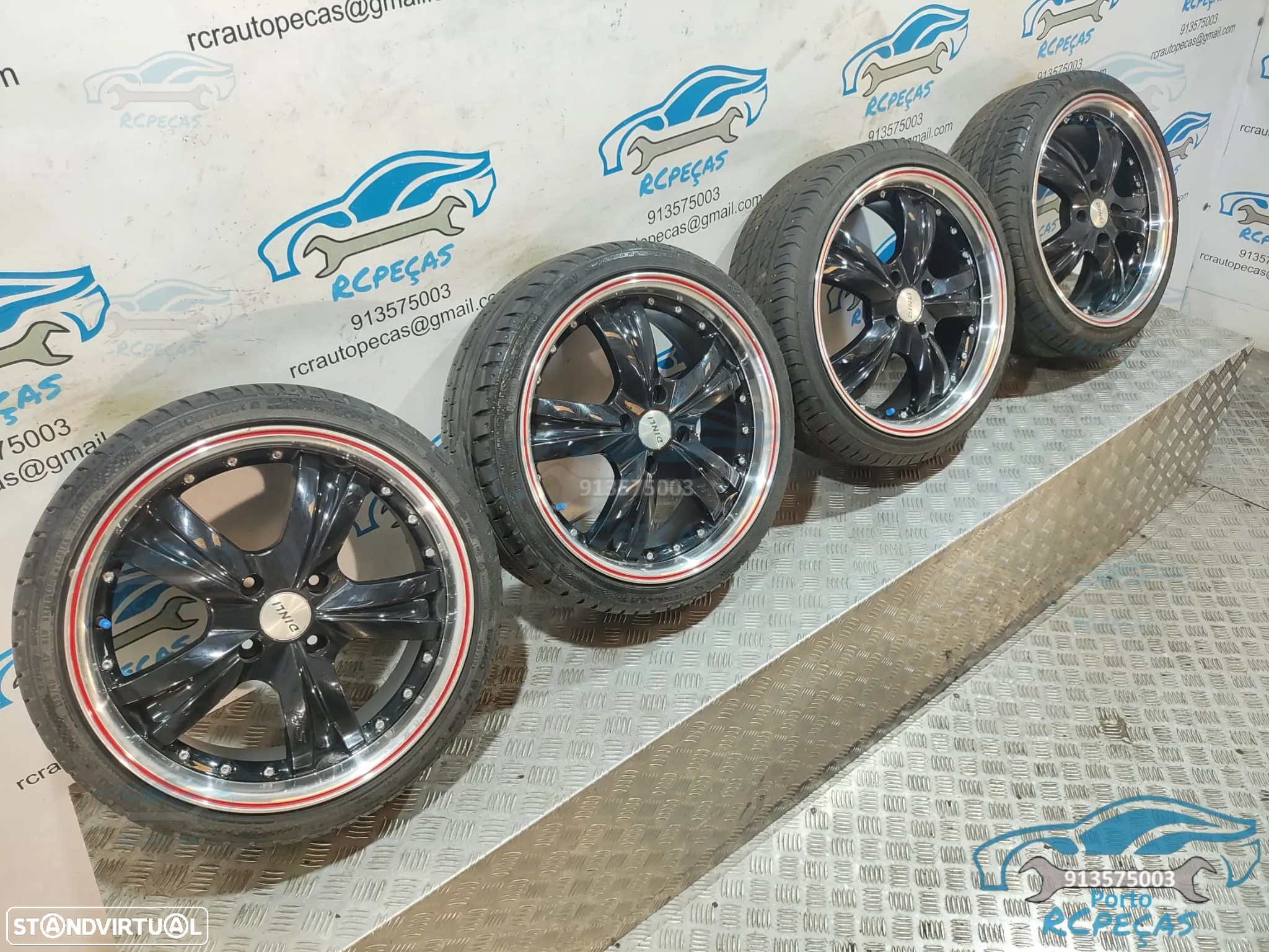 Jantes 17" HRS 4x100 - 7J | ET40 - 195 40 17 | Mini | Cooper | Aba | Polida | One | S | JCW | SD | Polegadas | Jante - 4