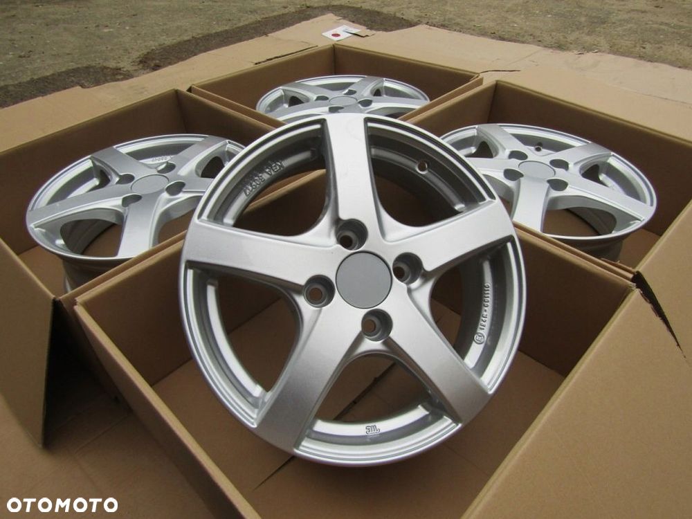 4x Felgi 14 Toyota Aigo I II Citroen C1 I II Peugeot 107 108 Alutec Germany - 1
