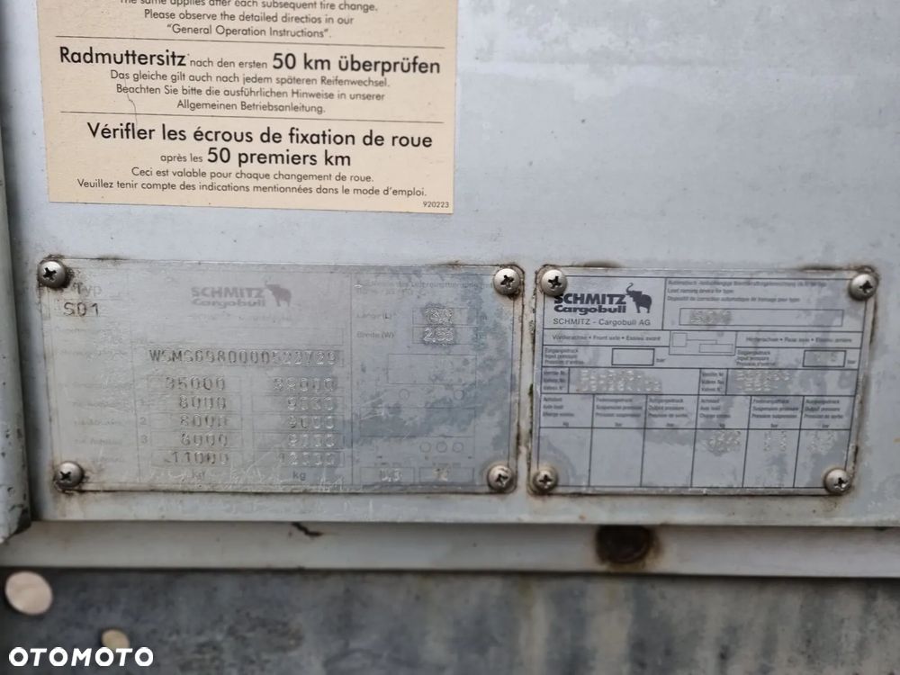 Schmitz Cargobull SPR Platforma * Multi Lock * Podnoszona oś - 12