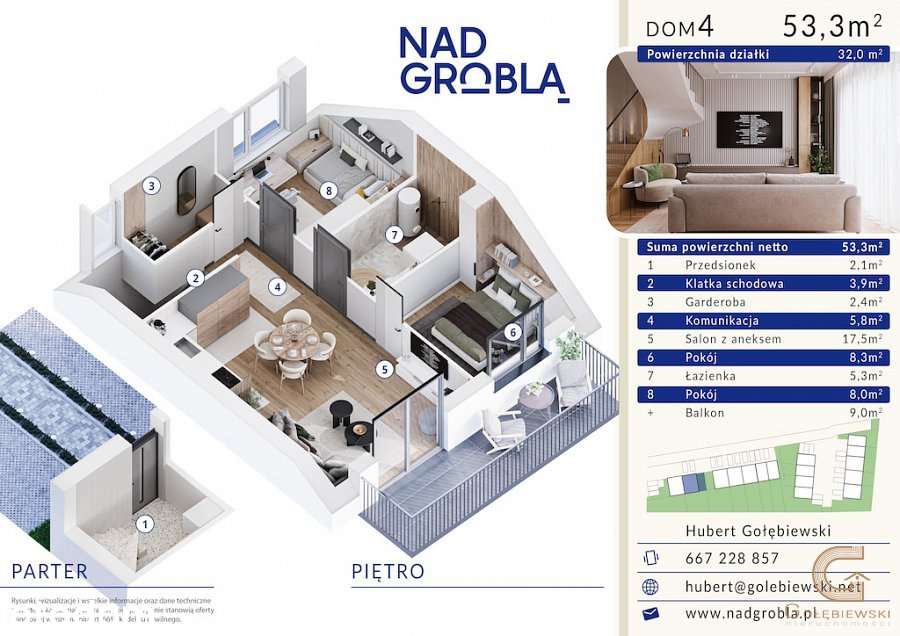 Nad Groblą nowe mieszkanie z balkonem - budynek C