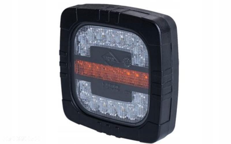 LAMPA ZESPOLONA LED PRZEDNIA TRAKTOR PRZYCZEPA 12/24V 3 FUNKCYJNA UCHWYT - 1