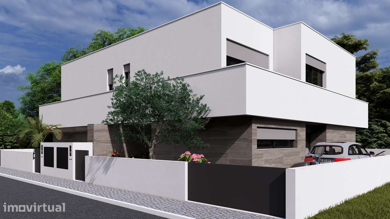 Moradia Geminada T4 Nova com Piscina - Grande imagem: 2/14