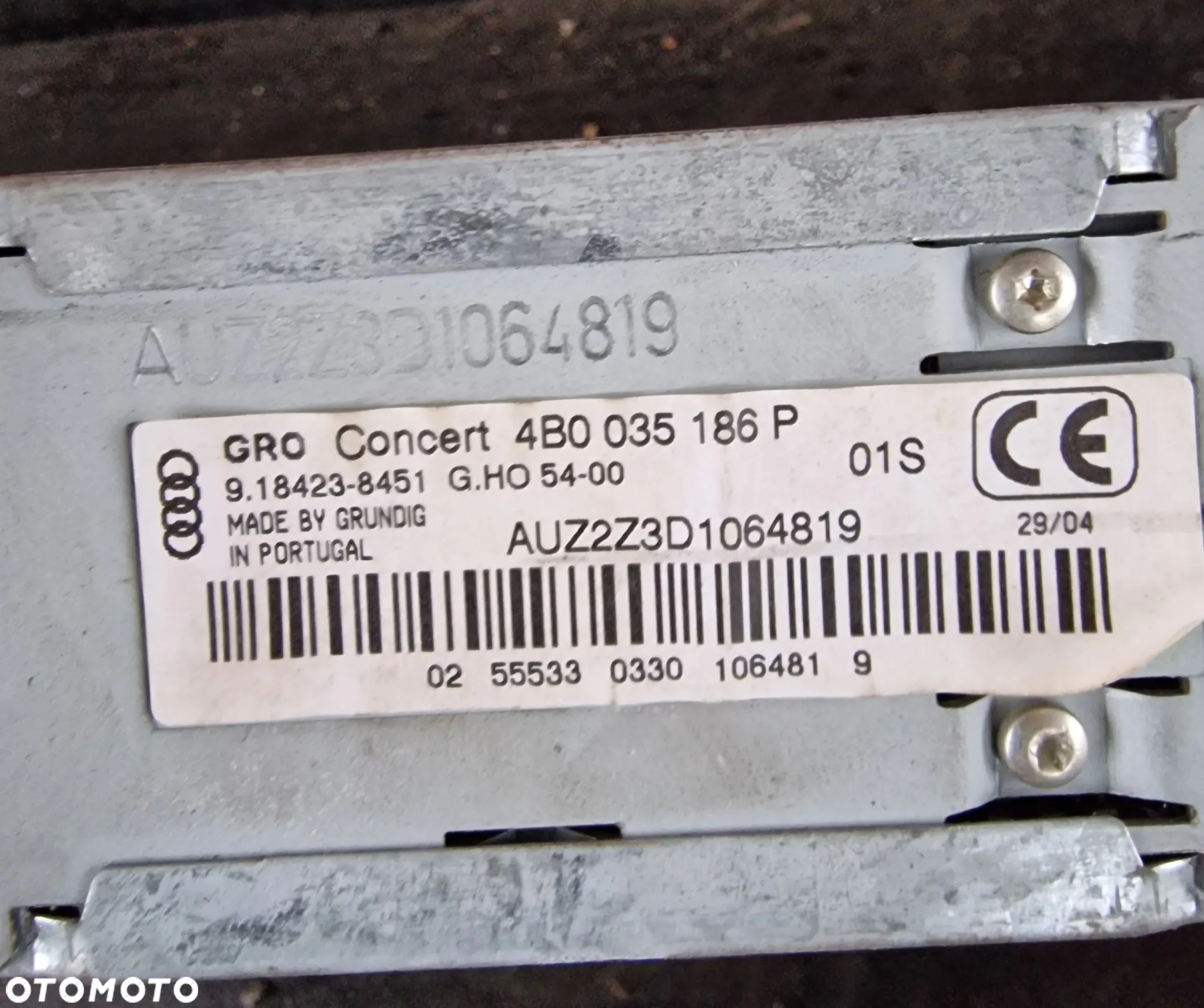RADIO CD Concert + KOD 4B0035186P AUDI A6 C5 LIFT - 6