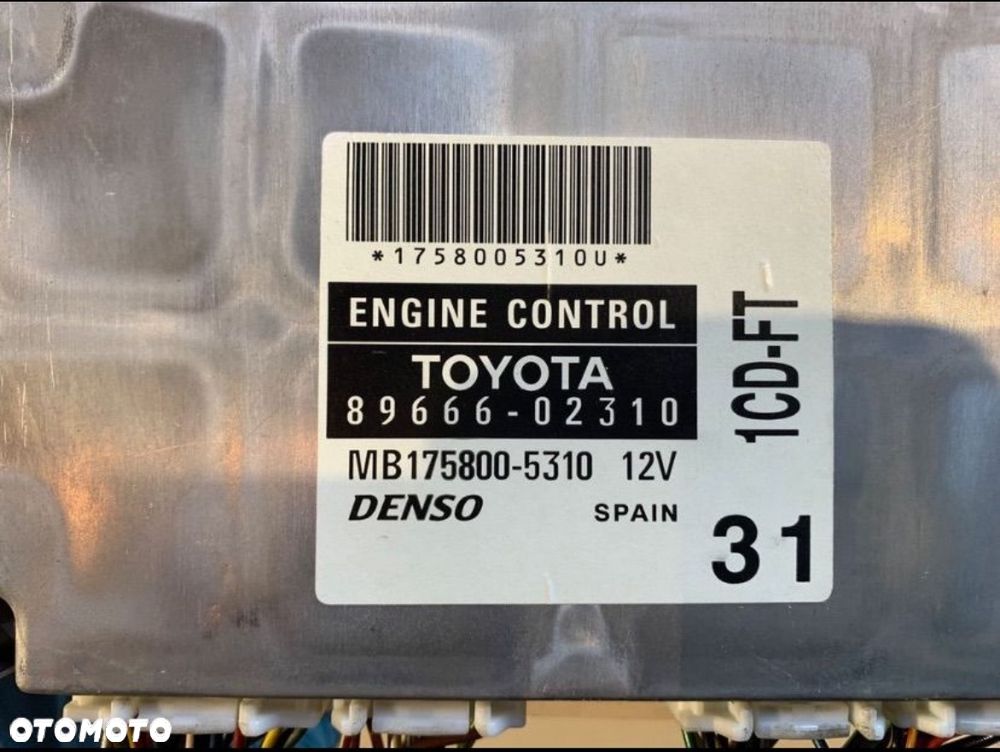 89666-02310 komputer sterownik silnika Toyota corolla e12 - 3