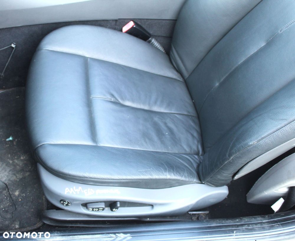 FOTEL LEWY SKÓRA POMPOWANY CZARNY BMW E63 - 2