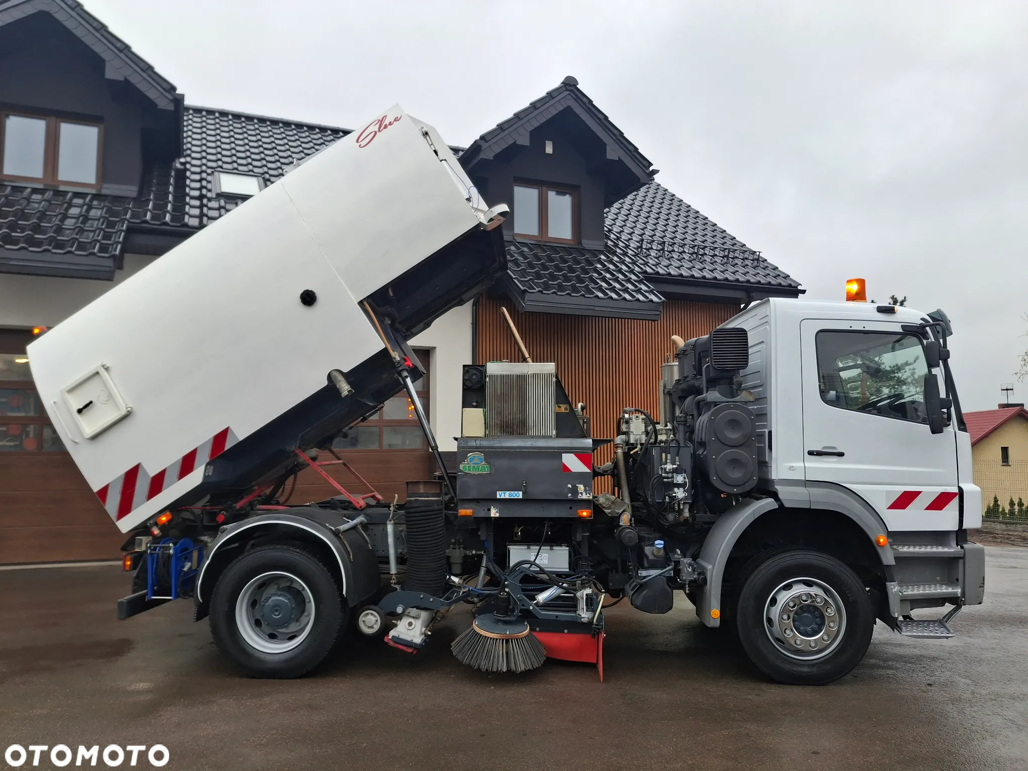 Mercedes-Benz Axor 1829 Zamiatarka Johnston 2 Silniki Szczotki L/R Karcher Listwa Ciśnieniowa - 8