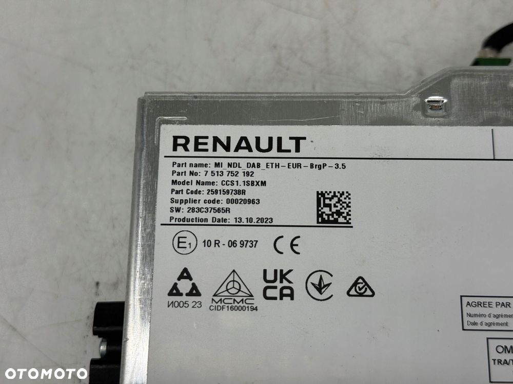 stacja multimedialna radio renault clio v 7513752192 - 4