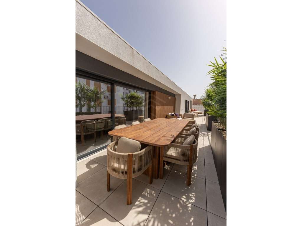 Apartamento T4, piscina comum na cobertura e terraço, Faro, Algarve - Grande imagem: 4/20
