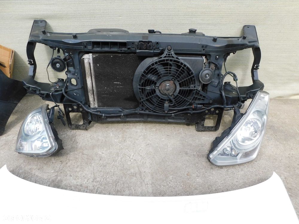 Hyundai H1 II Starex Przód Maska Zderzak Lampy Chłodnice Pas BIAŁY - 4