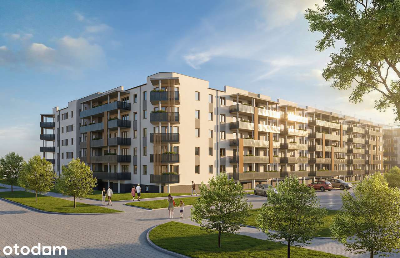 3 pokoje, mieszkanie z balkonem, 45,64m²