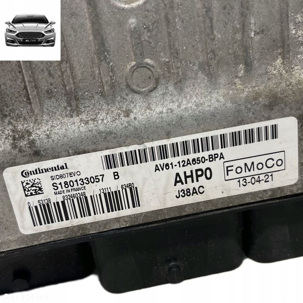 STEROWNIK SILNIKA 1.6 TDCI EURO 5 FORD FOCUS MK3, C-MAX MK2 AV61-12A650-BPA - 2