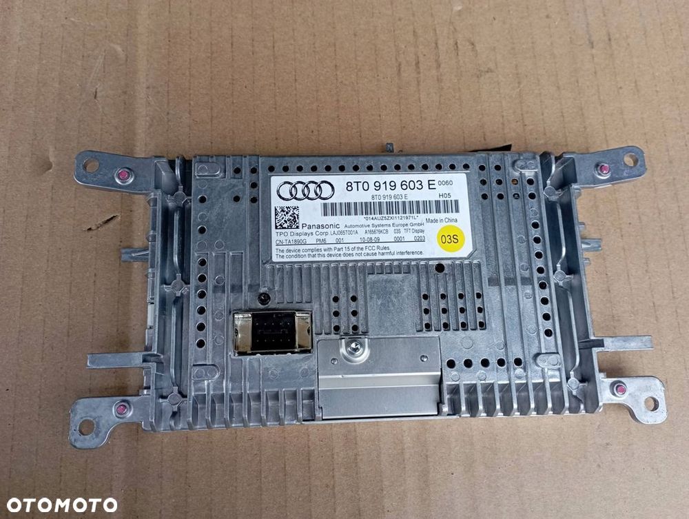 AUDI A5 8T RADIO WYŚWIETLACZ EKRAN 8T0919603E 8T1035186P - 3