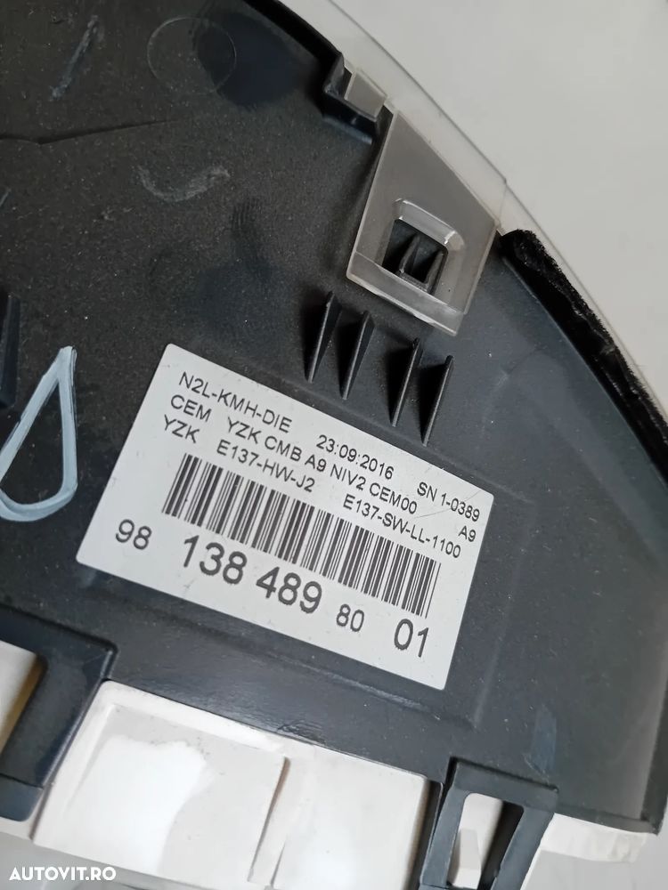 Ceasuri Bord Peugeot 208 1.6 Hdi Motor BH02 An 2012-2021 Cod 9813848980 - 7