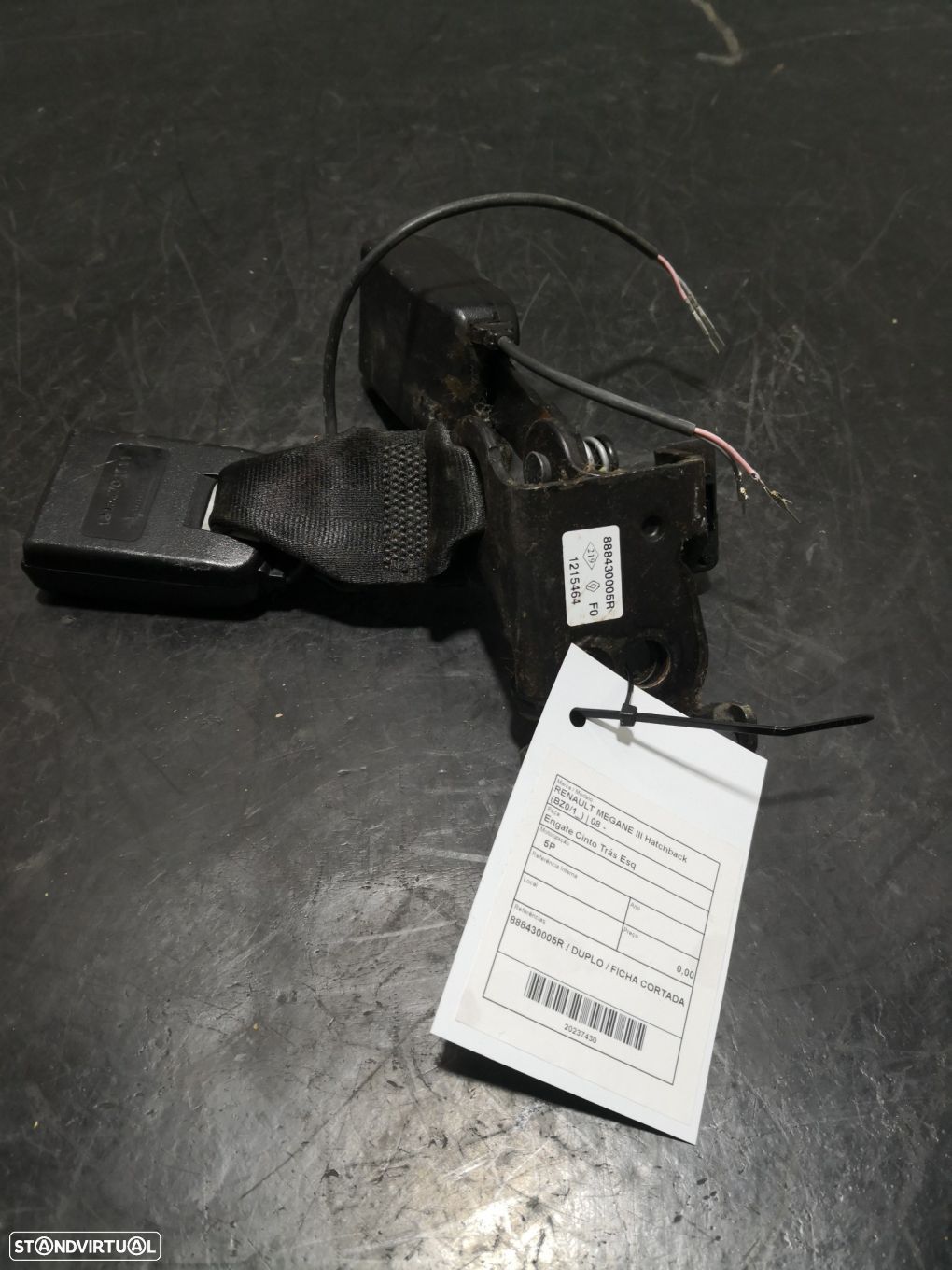 Engate Cinto Trás Esq Renault Megane Iii Hatchback (Bz0/1_) - 1